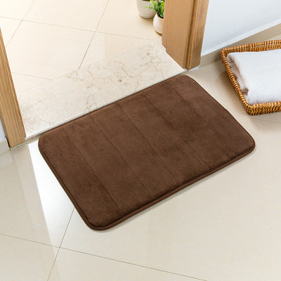 Dark Brown Ultra-Absorbent Non-Slip Thickened Bath Mat(1.8x40x120CM) - Luxurious Durable Soft Floor Rug with V888-ELOSUNG39988
