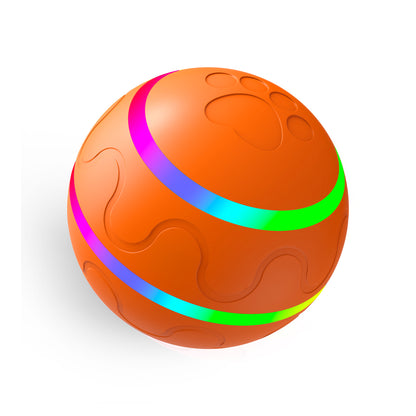 Orange Durable TPU Smart Interactive Electric Pet Toy Ball - Automatic Bouncing Dog & Cat Chew Toy, Shaking V888-ELOSUNG39999
