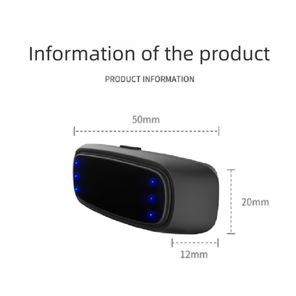 Black Smart Anti-Snoring Device - TENS Pulse Snore Stopper for Quieter Sleep V888-ELOSUNG40013