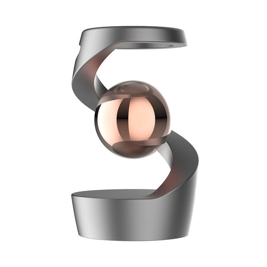 Grey top rose gold beads Kinetic Levitating Desk Toy - Silent Spinning Floating Gyroscope for Stress Relief & V888-ELOSUNG40024