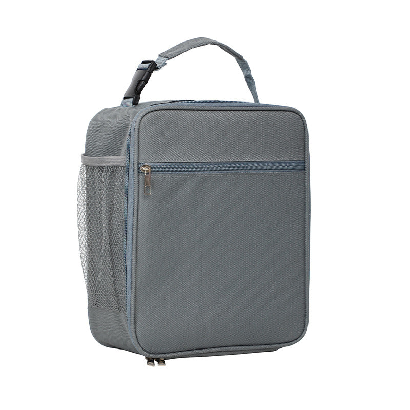 Dark grey Insulated Lunch Bag with Shoulder Strap - Portable & Large Capacity Thermal Bento Tote V888-ELOSUNG40033