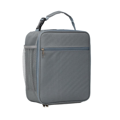 Dark grey Insulated Lunch Bag with Shoulder Strap - Portable & Large Capacity Thermal Bento Tote V888-ELOSUNG40033