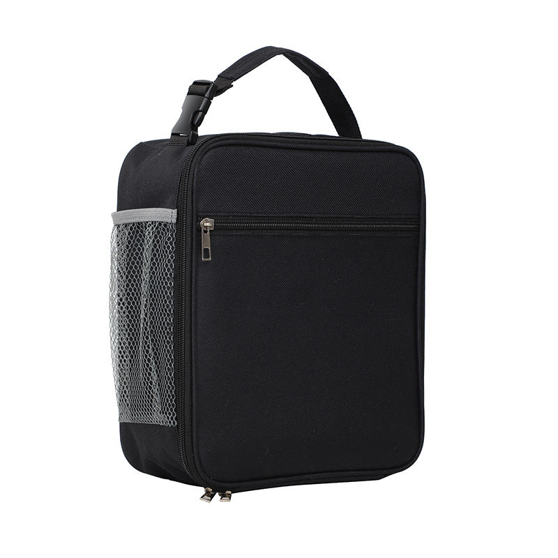 Black Insulated Lunch Bag with Shoulder Strap - Portable & Large Capacity Thermal Bento Tote V888-ELOSUNG40034