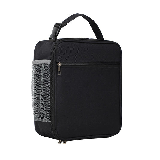 Black Insulated Lunch Bag with Shoulder Strap - Portable & Large Capacity Thermal Bento Tote V888-ELOSUNG40034