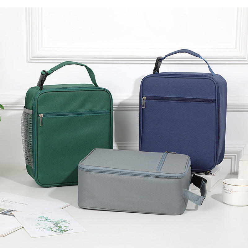 Black Insulated Lunch Bag with Shoulder Strap - Portable & Large Capacity Thermal Bento Tote V888-ELOSUNG40034
