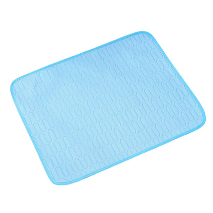 Blue Pet Summer Ice Silk Cooling Mat - Breathable Latex Sleep Pad for Dogs & Cats (50*40cm) V888-ELOSUNG40046
