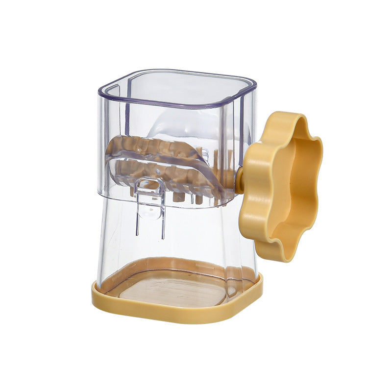 Yellow Manual Nut & Chocolate Grinder - Effortless Peanut Walnut Chopper - Easy Clean Kitchen Tool V888-ELOSUNG40060