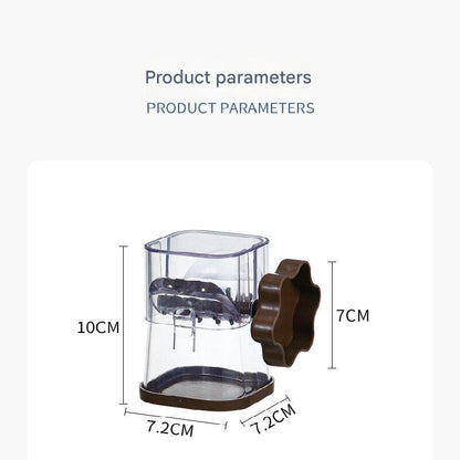 Yellow Manual Nut & Chocolate Grinder - Effortless Peanut Walnut Chopper - Easy Clean Kitchen Tool V888-ELOSUNG40060
