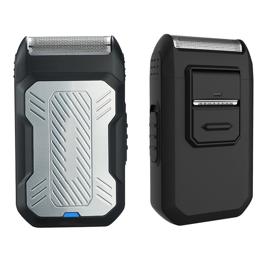 Black and Grey Rechargeable Electric Shaver for Men - Wet/Dry Reciprocating Razor with Pop-up Trimmer & V888-ELOSUNG40067