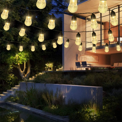 Colour Solar Powered Crystal Bubble String Lights - Waterproof Outdoor Decorative Lights V888-ELOSUNG40104