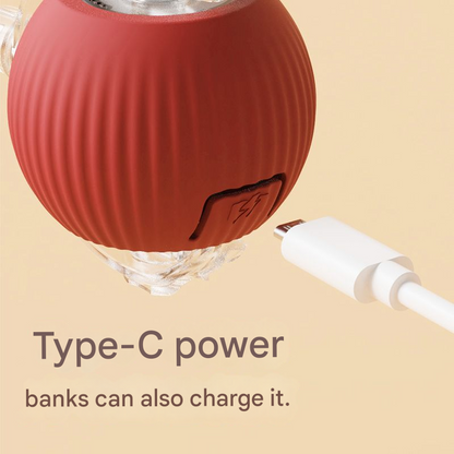 2-PCS Green Automatic Interactive Cat Ball Toy with Rope - Durable & Bite-Resistant Pet Jump Ball for V888-ELOSUNG40115