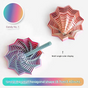 2-Pcs Candy color Smart 3D Printed Fidget Toy - Hexagonal Illusion Folding Desk Toy for Stress Relief & Focus V888-ELOSUNG40119