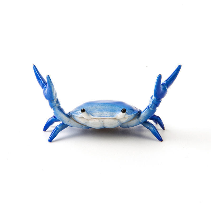 3-Pack Blue Creative Crab Pen Holders - Cute Desk Organizer & Phone Stand - Novelty Office Decor & Gift Idea V888-ELOSUNG40153