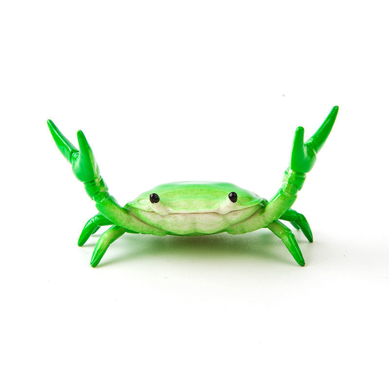 3-Pack Green Creative Crab Pen Holders - Cute Desk Organizer & Phone Stand - Novelty Office Decor & Gift Idea V888-ELOSUNG40154