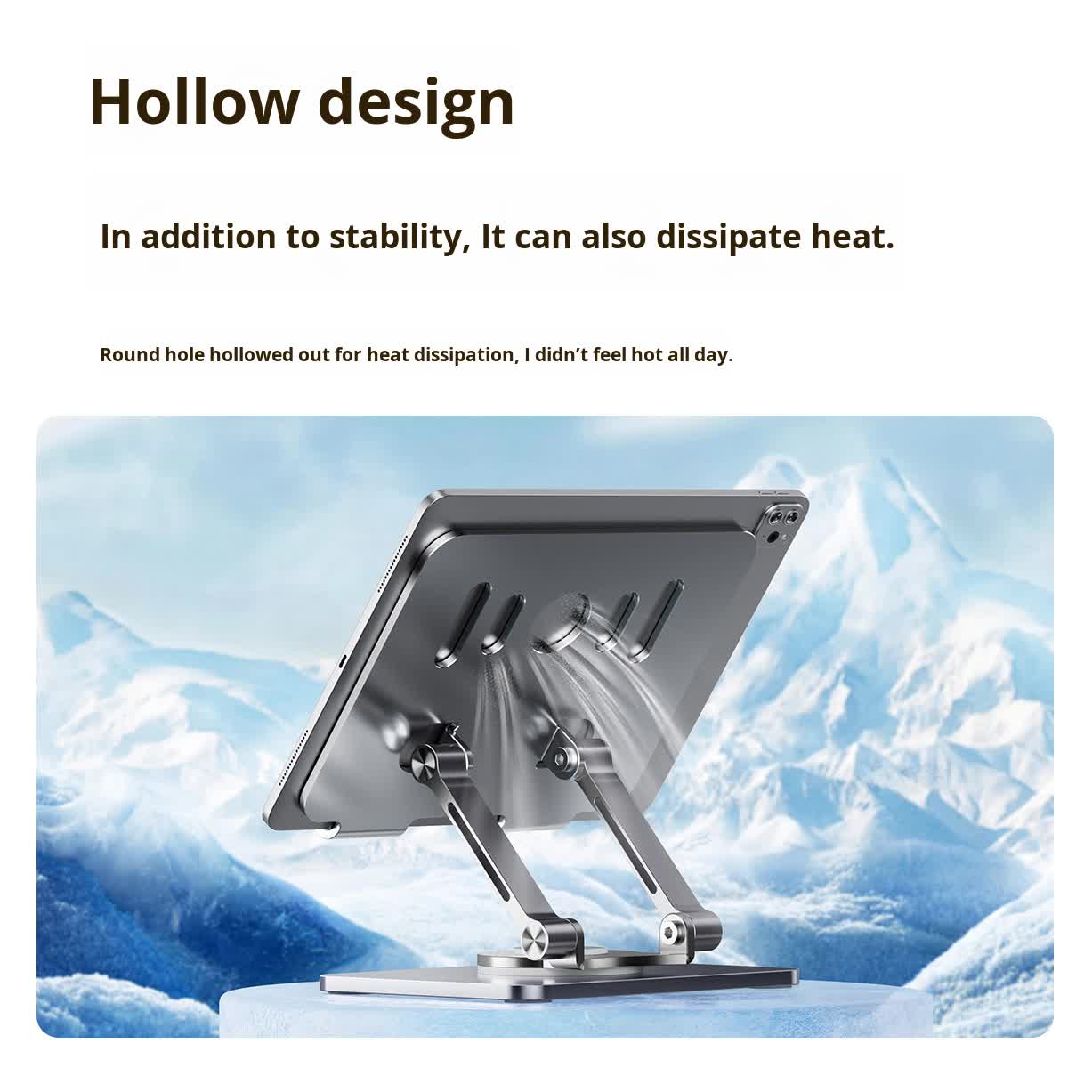 Green 360 degree Rotating Tablet & Phone Stand - Heavy-Duty Aluminum Adjustable Holder with Cooling for iPad, V888-ELOSUNG40158
