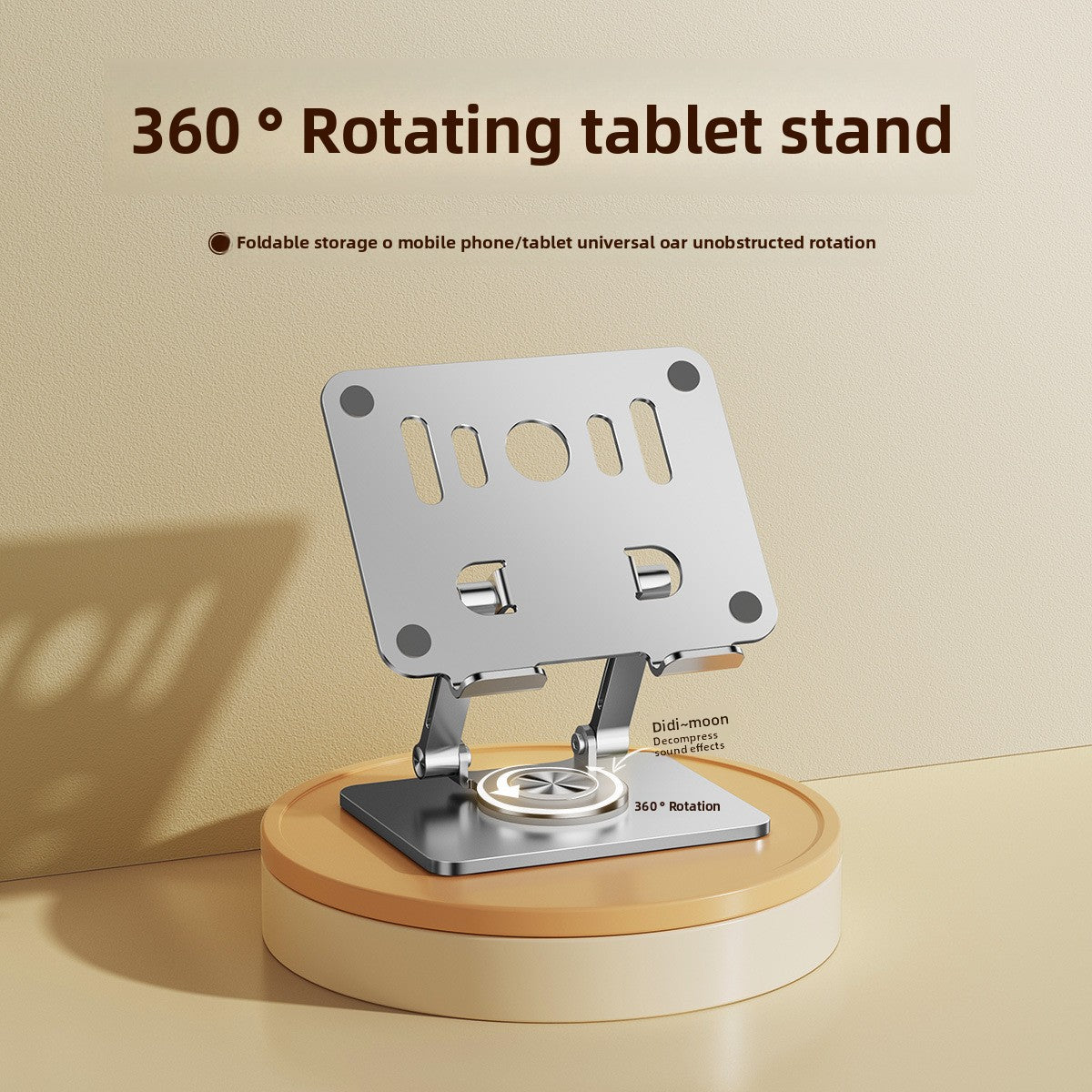 Green 360 degree Rotating Tablet & Phone Stand - Heavy-Duty Aluminum Adjustable Holder with Cooling for iPad, V888-ELOSUNG40158