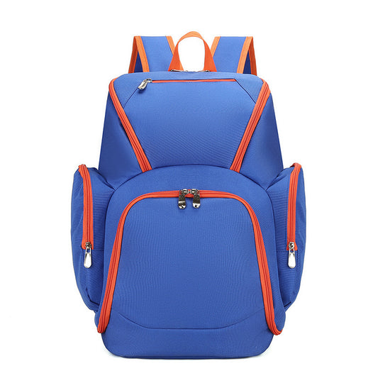 Blue Large Capacity Oxford Cloth Basketball Backpack - Waterproof Gym & Travel Bag for Men & Women with V888-ELOSUNG40188