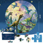 Dinosaur jigsaw puzzle Round Cardboard 70-Piece Jigsaw Puzzle - Educational Kids Puzzle Toy, Fun & Engaging V888-ELOSUNG40212