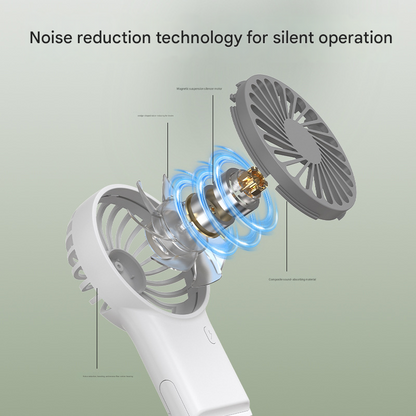 2-PCS Orange New Portable Handheld Air Cooler Fan - Foldable Desktop USB Rechargeable Mini Fan with Climbing V888-ELOSUNG40213