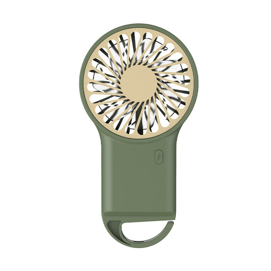 2-PCS Green New Portable Handheld Air Cooler Fan - Foldable Desktop USB Rechargeable Mini Fan with Climbing V888-ELOSUNG40214
