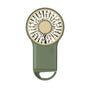 2-PCS Green New Portable Handheld Air Cooler Fan - Foldable Desktop USB Rechargeable Mini Fan with Climbing V888-ELOSUNG40214