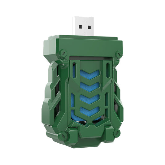 Green Portable USB Mosquito Repellent Heater - Electric Mosquito Killer with Blue Light Lure - Smart V888-ELOSUNG40238