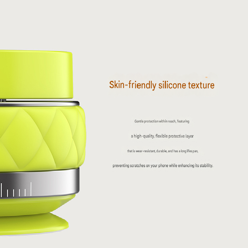 White Foldable Magnetic Phone Holder with Vacuum Suction - Multi-Angle Adjustable Zinc Alloy Desktop Phone V888-ELOSUNG40248
