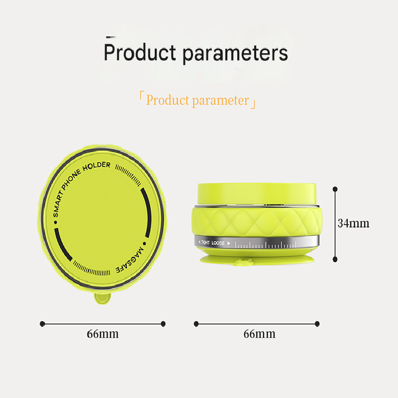 White Foldable Magnetic Phone Holder with Vacuum Suction - Multi-Angle Adjustable Zinc Alloy Desktop Phone V888-ELOSUNG40248