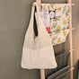 Beige splicing Bohemian Knit Shoulder Bag - Hand-Woven Crochet Tote for Women V888-ELOSUNG40268