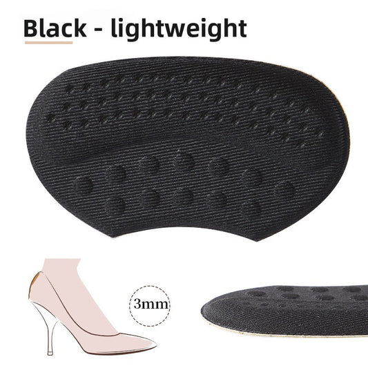5 Pair Black Soft & Breathable Heel Grips for Loose Shoes - Anti-Slip Shoe Pads for Blister Protection & Size V888-ELOSUNG40316