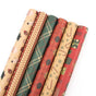 Christmas Gift Wrapping Paper 6-Pack - Vintage Kraft Style for Holiday Presents, 70x100cm V888-ELOSUNG40343