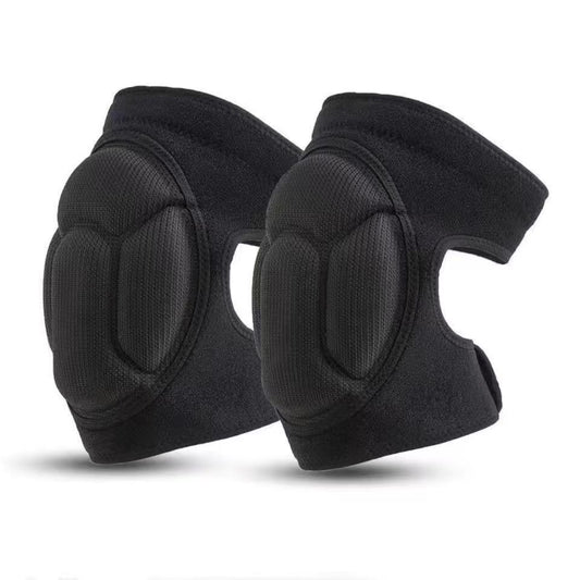2 Pack Black Thick EVA Foam Knee Pads Anti-Slip Breathable Sponge Knee Guards for Gardening Flooring Dance V888-ELOSUNG40392