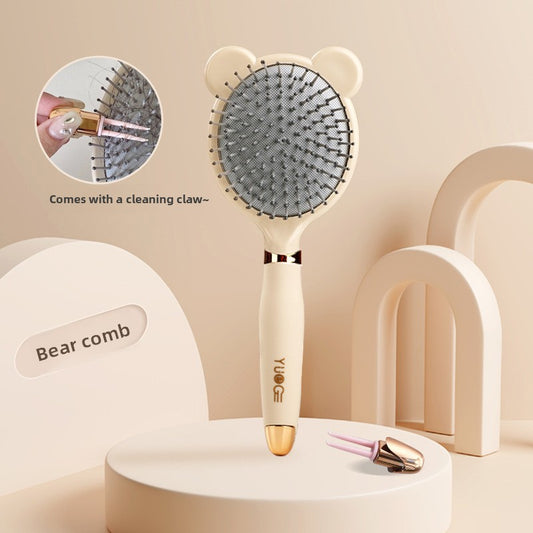 Little Bear Comb Soft Touch Air Cushion Hair Brush with Built-in Cleaning Claw Detangling Massage Comb for V888-ELOSUNG40400