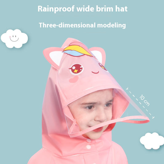 Purple rabbit Kids Waterproof Raincoat with Expandable Backpack Slot Hooded Rain Jacket for Boys & Girls V888-ELOSUNG40420