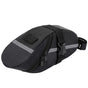 Black Water Resistant Bicycle Saddle Bag Under Seat Wedge Pack with Reflective Strip and Quick Release Strap V888-ELOSUNG40472