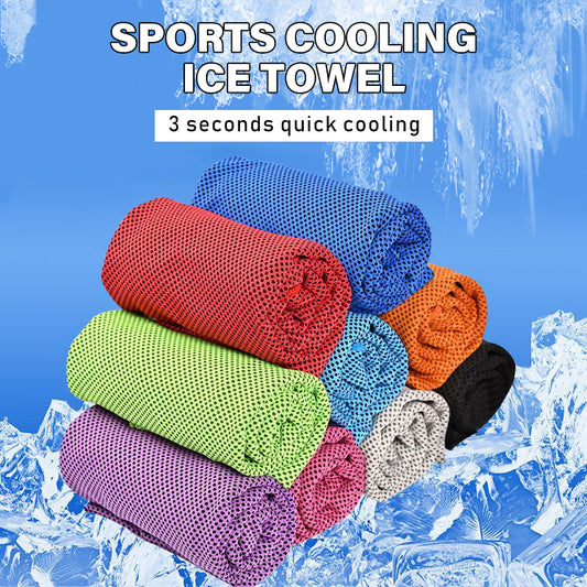 Black 5 Pack Instant Cooling Towel Set Soft Breathable Sports Sweat Towel for Gym Yoga Running Hiking and V888-ELOSUNG40481
