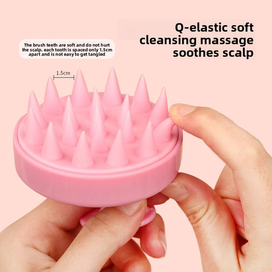 5-Pcs Black Soft Scalp Massager Shampoo Brush with Detachable Bristles Handheld Hair Scrubber for Deep V888-ELOSUNG40517