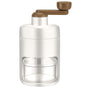 White Portable Manual Ice Crusher Hand Crank Shaved Ice Machine for Home Kitchen DIY Snow Cone Smoothie and V888-ELOSUNG40543