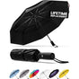 Black Automatic Windproof Travel Umbrella Compact Folding Umbrella Auto Open and Close with Vented Double V888-ELOSUNG40545