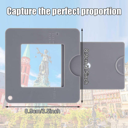 3-PCS Grey Portable Artist View Catcher Viewfinder Tool for Painting Composition and Colour Value V888-ELOSUNG40553