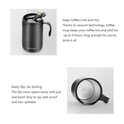 White Portable Pour Over Coffee Maker Set Insulated Stainless Steel Travel Mug with Reusable Drip Filter and V888-ELOSUNG40555