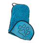 Blue Super Absorbent Pet Bath Towel with Hand Pockets Quick Dry Chenille Microfibre for Dogs and Cats Large V888-ELOSUNG40558