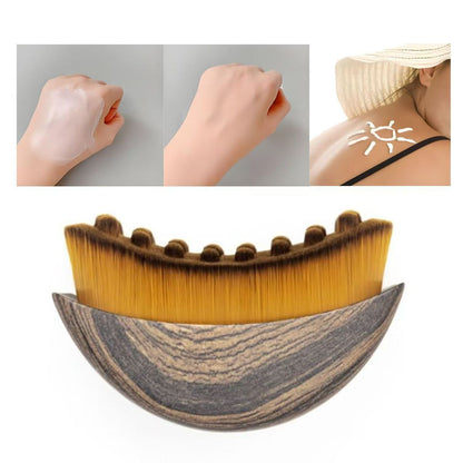 2-PCS Lymphatic Contour Face Brush - Plastic Handle with Nylon Bristles for Facial Massage and Lymphatic V888-ELOSUNG40590