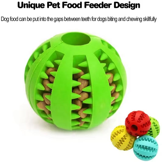 Blue TPR Dog Chew Ball Set - 3-Piece Size Combination (Small, Medium, Large) with Food Hiding Design for V888-ELOSUNG40607