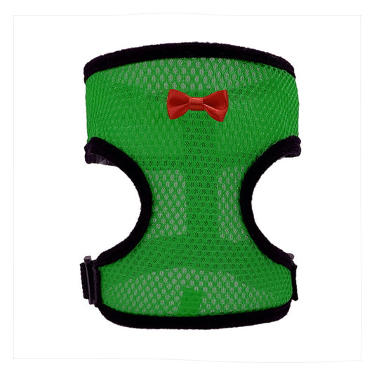 2-Pcs Green Adjustable Pet Harness with Leash - Breathable Mesh Design for Small Dogs, Cats, Chickens, Ducks V888-ELOSUNG40615