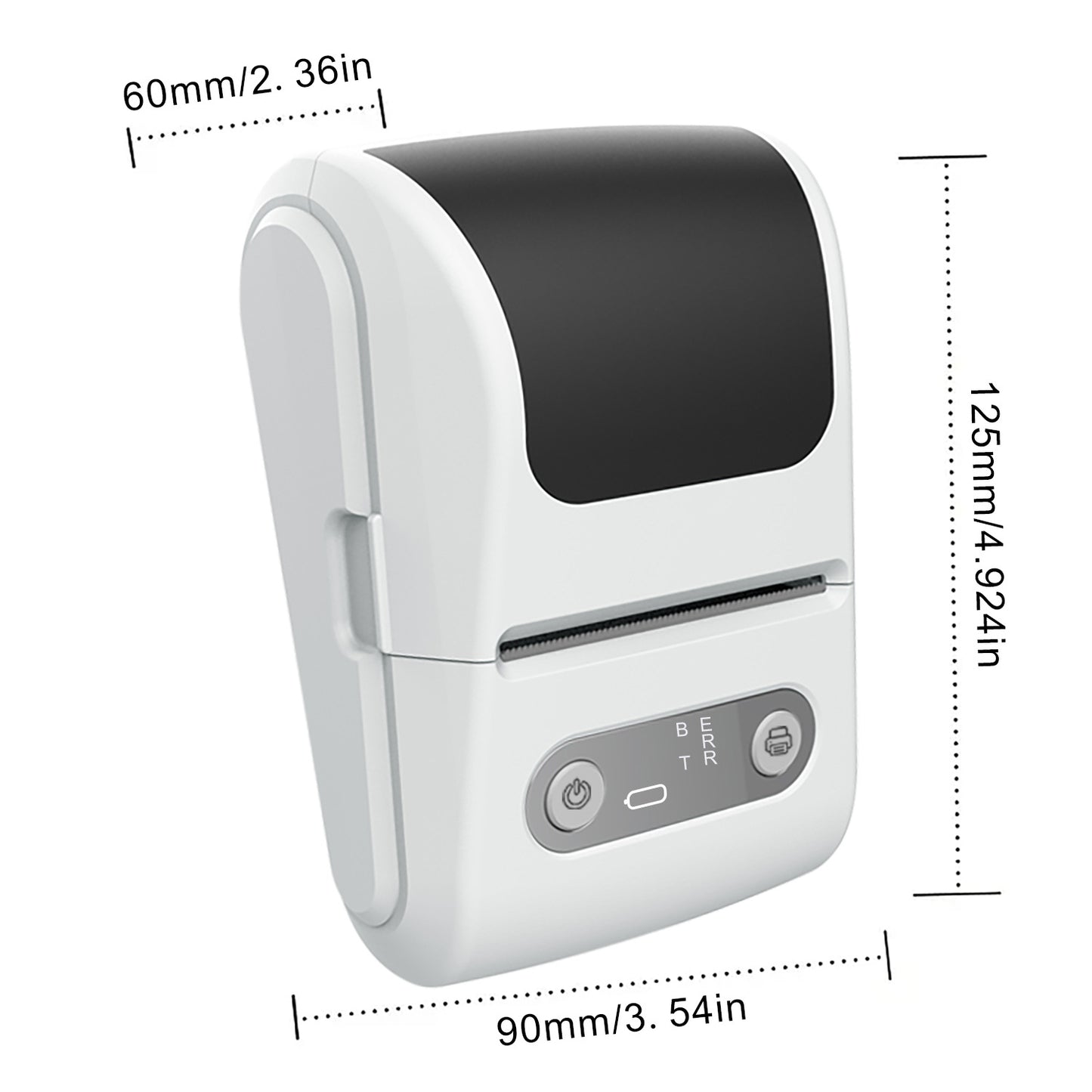 Blue Portable Bluetooth Thermal Label Printer - Compact, Ink-Free Mini Label Maker for Home, Office, and V888-ELOSUNG40634