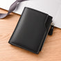 Black Men's Compact Wallet - Multi-Card Holder with Zippered Coin Pocket, 13 Card Slots, Lightweight and V888-ELOSUNG40639