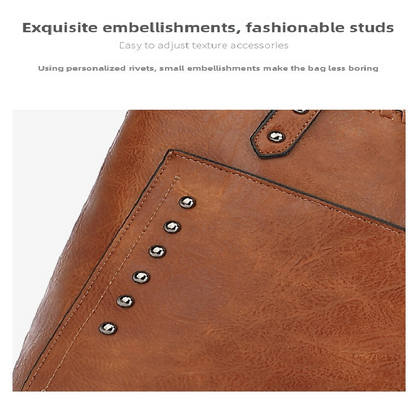Black Minimalist Large Capacity Tote Bag with Detachable Pouch - Soft PU Leather Shoulder Handbag for V888-ELOSUNG40641