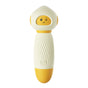 Yellow Powerful Mini Personal Massager Wand 10 Vibration Modes Quiet USB Rechargeable Soft Silicone V888-ELOSUNG40674