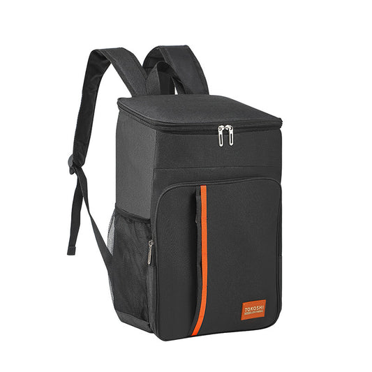Black Large Capacity Insulated Cooler Backpack 20.5L Leakproof Thermal Lunch Bag Waterproof Soft Sided V888-ELOSUNG40712